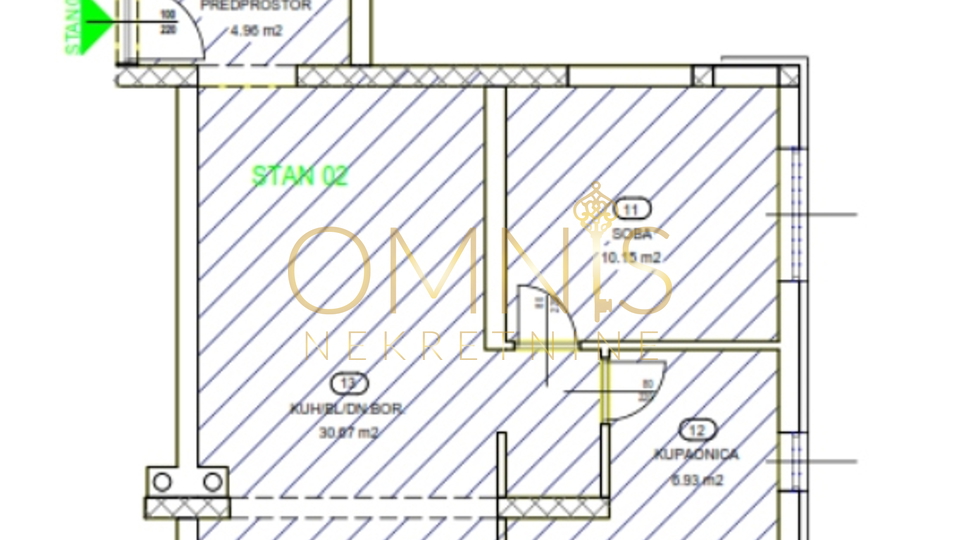Rešetari - 2S+DB, 72.55 m2, new construction!